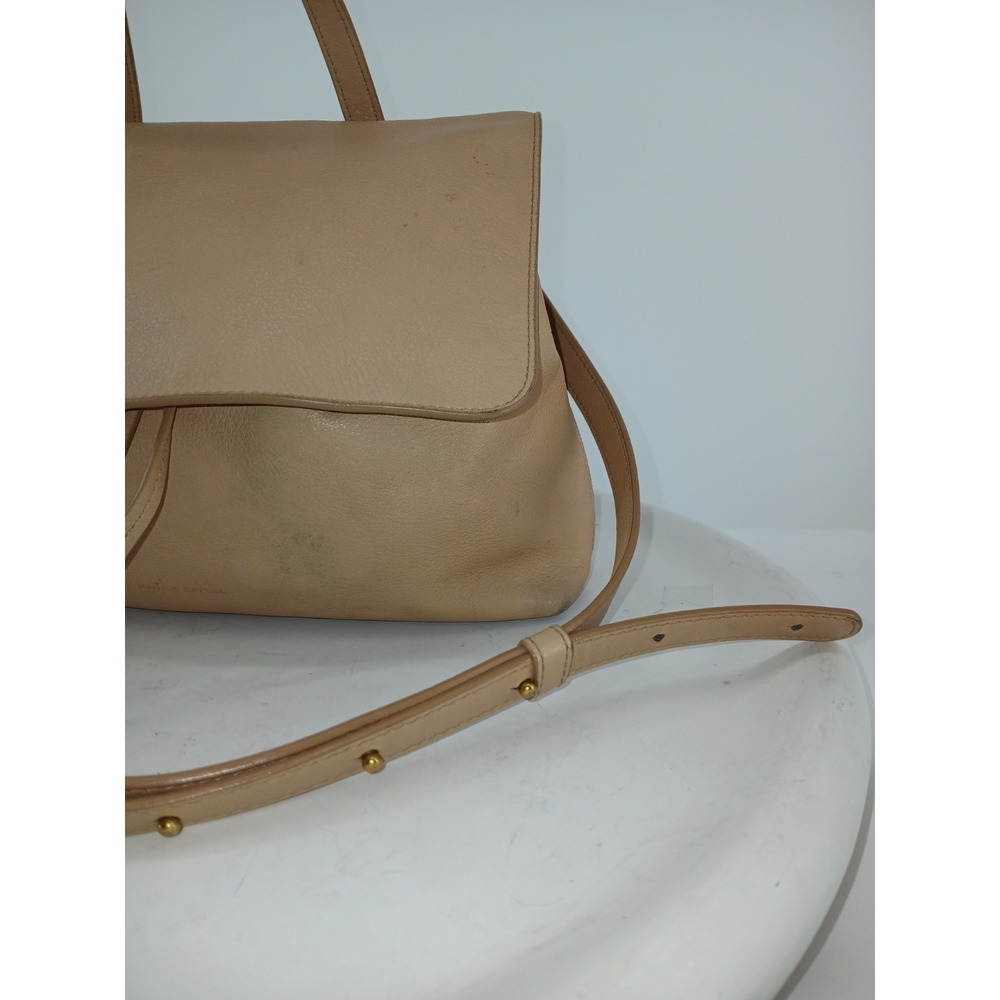 MANSUR GAVRIEL Tan Leather Buttery Soft Purse Handbag Bag Backpack A133 - Picture 5 of 10